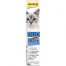 Лакомство для кошек GimCat Multi-Vitamin Duo-Paste Tuna + 12 Vitamins 50 г (мультивитамин)