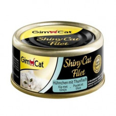 Влажный корм для кошек GimCat Shiny Cat Filet 70 г (курица и тунец)