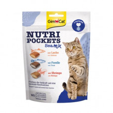 Витаминные лакомства для кошек GimCat Nutri Pockets Морской микс 150 г