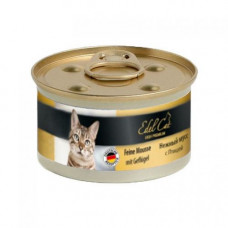Edel Cat консервированный корм для кошек Нежный мусс с птицей 85 г
