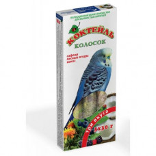 Колосок Коктейль для волнистых попугаев (сафлор,лесная ягода,кокос) 90 г