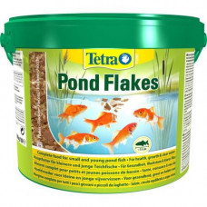 Tetra POND FLAKES 10 л смесь хлопьев для мелких рыб