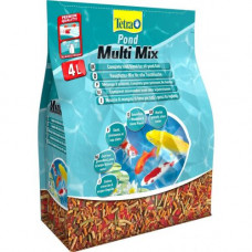 Tetra POND MULTI MIX 4L пищевая смесь (хлопья, гранулы, таблетки, гаммарус)