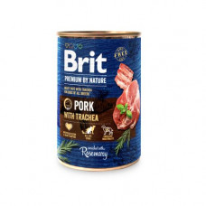 Brit Premium by Nature 400 г свинина со свиной трахеей