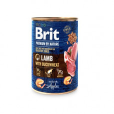Brit Premium by Nature 400 г ягненок с гречкой
