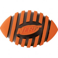 Игрушка NERF Spiral Squeak Football мячик красный/зеленый маленький для собак